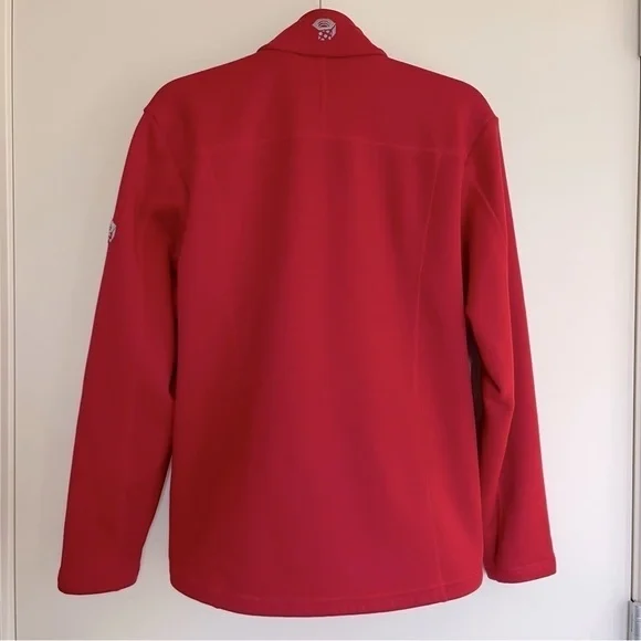 Mountain Hardware Polartec Power Stretch Fleece Full-Zip Jacket Red Size Small - Picture 3 of 10